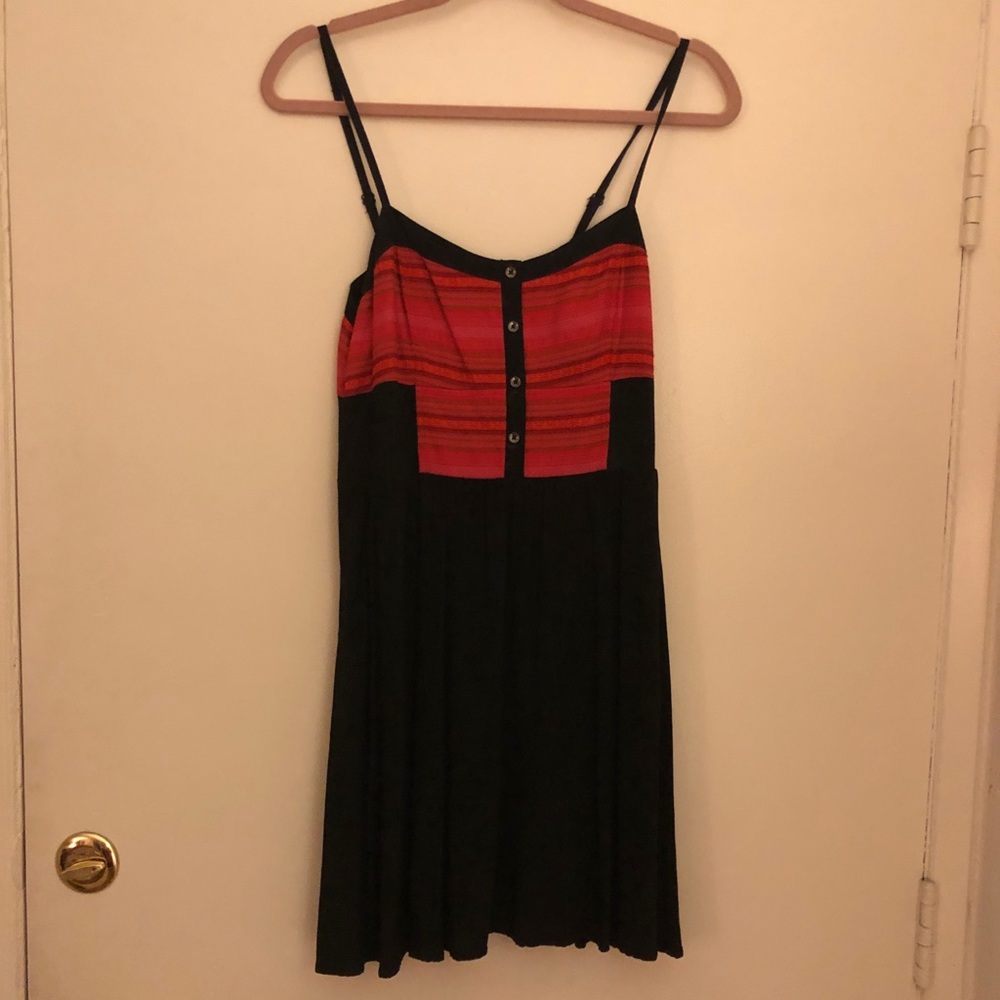 Express Black/Red Sun Dress Size M
